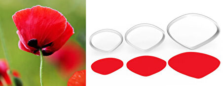 GELİNCİK Çiçek Yapım Kesici Set 3’lü – 5cm