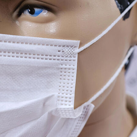 3 Katlı Spunbond Meltblown Cerrahi Maske 50'li ( 10 KUTU/500 ADET )