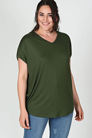 Kadın Sırt Çapraz Kısa Kol Bluz M9145