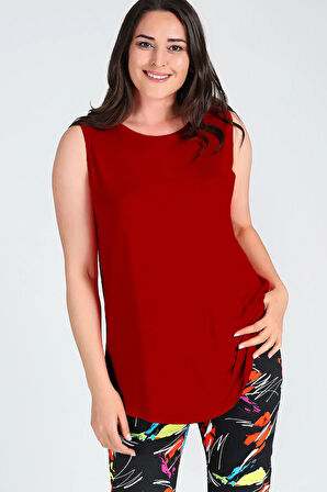 Kolsuz Viskon Basic Bluz