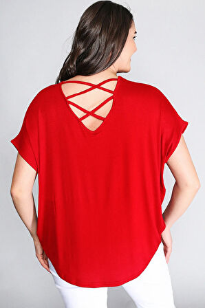 Sırt Çapraz Kısa Kol Bluz