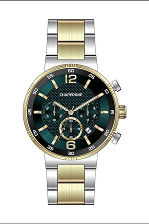 Chaperone Gümüş Gold Çelik Kordon Erkek Kol Saati LC001985