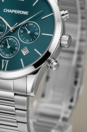 Chaperone Gümüş Çelik Kordon Erkek Kol Saati LC002347