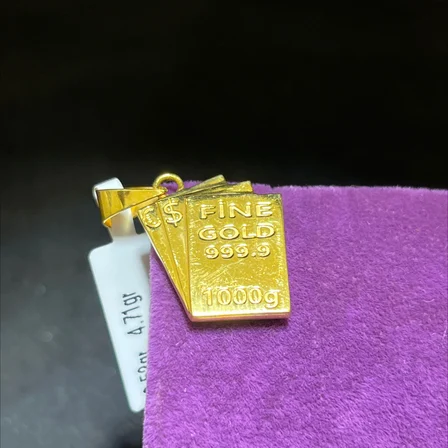 22 Ayar Altın Kolye Ucu Modern Tasarım 3.52gr Hediye Kadın