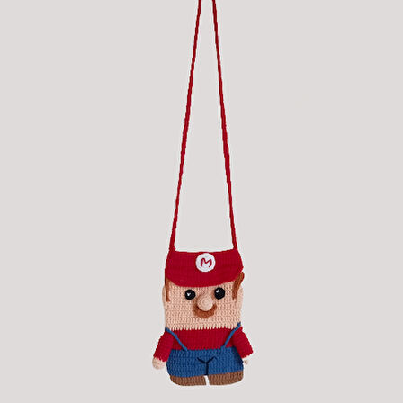 MARİO AMİGURUMİ TELEFON ÇANTASI