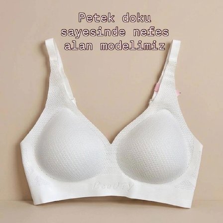 Lazer Kesim Petek Doku Nefes Alan İz Yapmayan Balensiz Çıkarılabilir Pedli Sütyen
