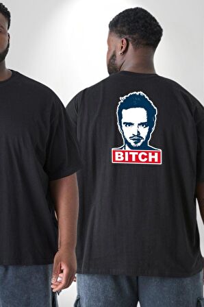 Breaking Bad Büyük Beden Siyah Tişört Kadın Erkek Ünisex Sırt Baskılı