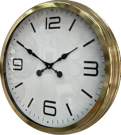 60 cm Gold Metal Dekoratif Duvar Saati iegxx