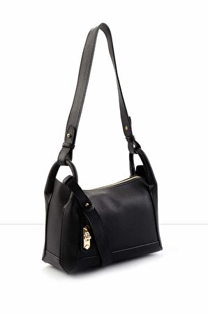 Siyah  Kadın Postacı Çanta C06619623309