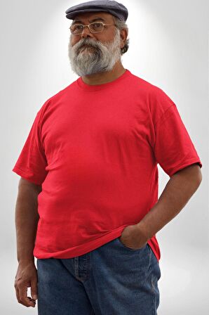 Yin İle Yang Kuramı   Büyük Beden Kırmızı Tişört Kadın Erkek Ünisex Sırt Baskılı