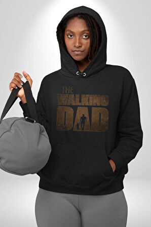 The Walking Dead  Kadın Erkek  Siyah Kapüşonlu Sweatshirt Hoodie