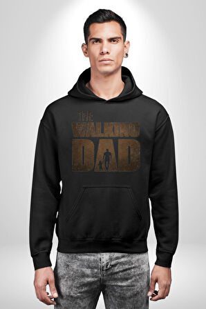 The Walking Dead  Kadın Erkek  Siyah Kapüşonlu Sweatshirt Hoodie