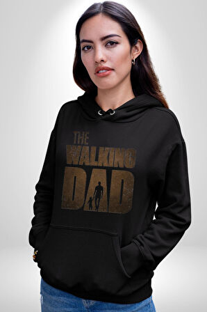The Walking Dead  Kadın Erkek  Siyah Kapüşonlu Sweatshirt Hoodie