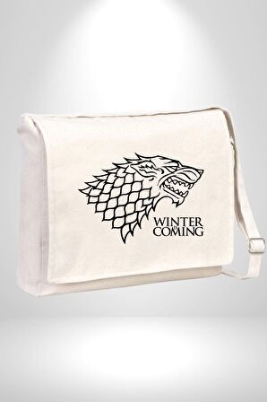 Winter is Coming Game of Thrones  Kadın Erkek Çocuk Kanvas Postacı Çanta