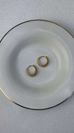 Salyangoz Halka Altın Küpe