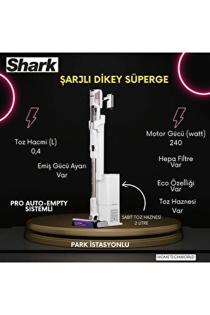 Auto-Empty Sistemli Şarjlı Dikey Süpürge 2litre toz Hazneli