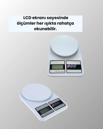LCD Ekranlı Kompakt Dijital Terazi – Gram ve Ons Ölçüm