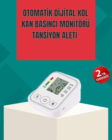 Kol Tipi LCD Ekranlı Elektronik Tansiyon Monitörü