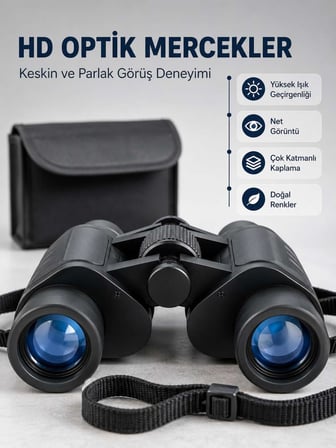 Profesyonel El Dürbünü 20x Yakınlaştırma Doğa Gözlem ve Seyahat İçin İdeal