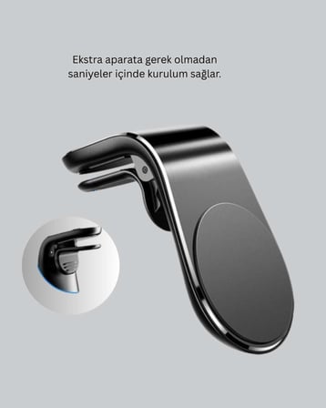 Kalorifer Izgaralı Manyetik Telefon Tutucu – Sarsıntı Geçirmez Yeni Nesil
