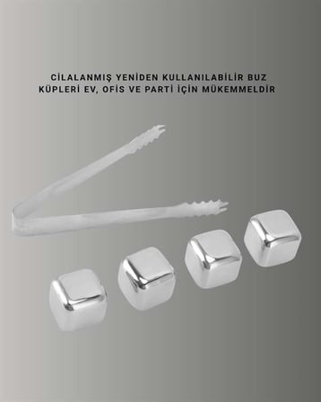  Metal Buz Küpü Ve Kullanışlı Klips Seti Yeni Nesil
