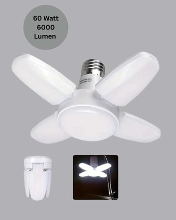 Enerji Tasarruflu LED Ampül 60 Watt 4 Kollu Beyaz Işık Yeni Nesil