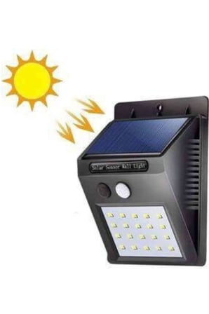 Bahçe Aydınlatması Güneş Enerjili Led Işık Lamba Sensörlü Dekoratif Yeni Nesil
