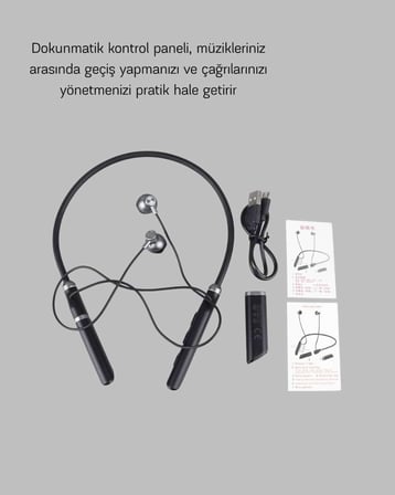 Aktif Gürültü Önlemeli Bluetooth Kulaklık – Dokunmatik Kontrol, Dahili Mikrofon, Yüksek Ses Kalitesi