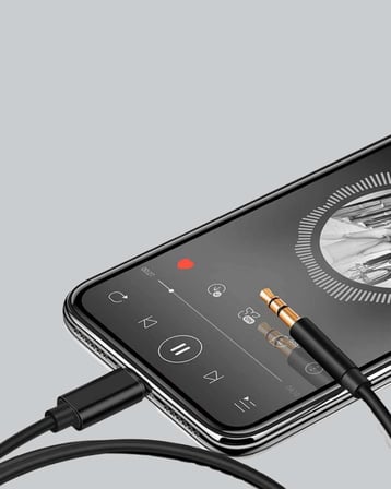 iPhone Uyumlu Lightning 3.5mm Aux Adaptör Kablo Stereo Ses Aktarım