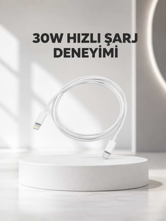 Yüksek Saflıkta Bakır Çekirdekli 30W Hızlı Şarj Kablosu