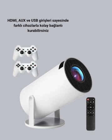 Wi-Fi 6 ve Bluetooth 5.0 Destekli 4K Akıllı Projeksiyon Cihazı Yeni Nesil