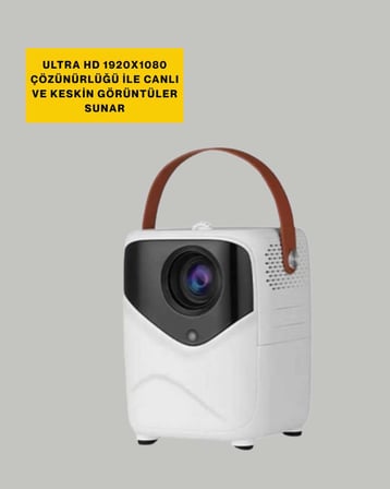Ultra HD Çözünürlüklü Taşınabilir Projektör – 1920x1080 Piksel Görüntü Kalitesi Yeni Nesil