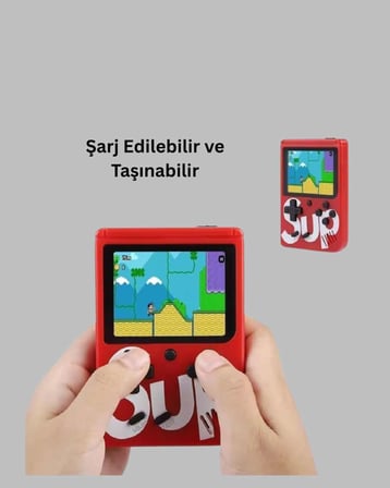 400 Oyunlu Taşınabilir Retro El Konsolu