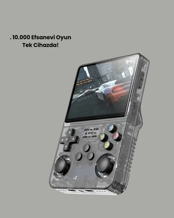 64GB Retro Oyun Konsolu 10.000 Oyunlu Taşınabilir El Konsolu