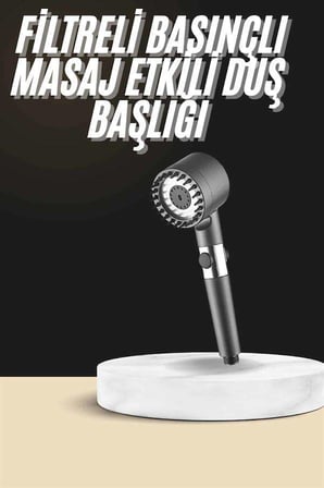 Duş Başlığı Profesyonel Başlıklı 3 Modlu Yeni Nesil Uçlu Su Tasarruflu
