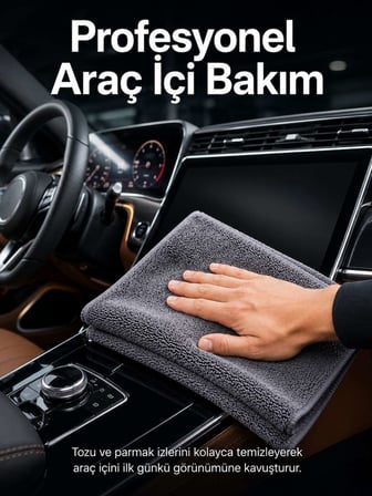 Profesyonel Mikrofiber Araç Kurulama Bezi Çizmez İz Bırakmaz Oto Detay Temizlik Bezi