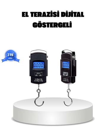 Dijital El Kantarı – 50 Kg Taşıma Kapasiteli, Taşınabilir Hassas Tartı