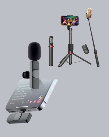 NPL2S TRİPOT +K11 YAKA MİKROFONU SET