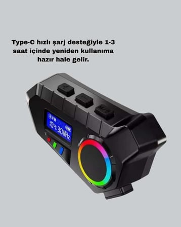 BLUETOOTH 5.4 KABLOSUZ İNTERKOM+ MOTOR DİSK KİLİDİ