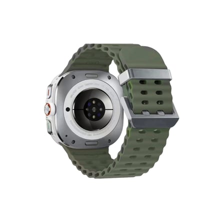 Watch 7 Ultra Kr417 Rug Silikon Kordon - Koyu Yeşil iegxx