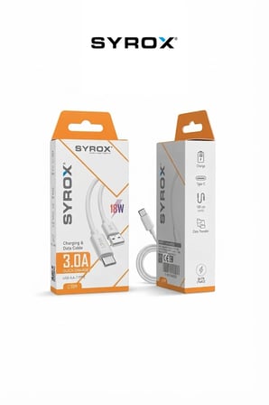 C109 3.0A / 18W Hızlı Şarj ve Data Kablosu, USB to Type-C, 120 cm Dayanıklı Esnek Şarj Kablosu - Beyaz