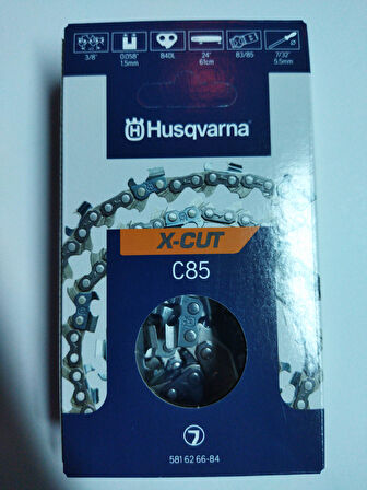 MOTORLU TESTERE ZİNCİR 3/8 42 DİŞ HUSQVARNA 1,5 MM YARIM KÖŞELİ ORJİNAL