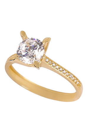 Cigold Tektaş Yüzük 14 Ayar Altın 2.47 Gr OA-C11501029023