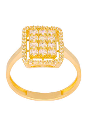Cigold Taşlı Yüzük 14 Ayar Altın 2.45 Gr OA-C11501029146