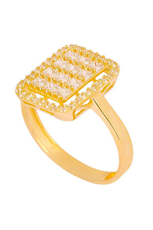 Cigold Taşlı Yüzük 14 Ayar Altın 2.45 Gr OA-C11501029146