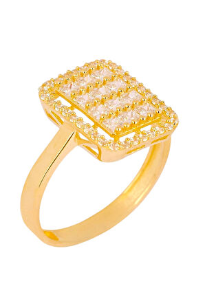 Cigold Taşlı Yüzük 14 Ayar Altın 2.45 Gr OA-C11501029146