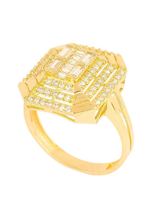 Cigold Taşlı Yüzük 14 Ayar Altın 3.09 Gr OA-C11501029181