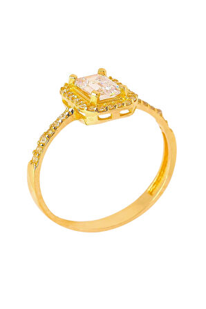Cigold Taşlı Yüzük 14 Ayar Altın 1.91 Gr OA-C11501029192