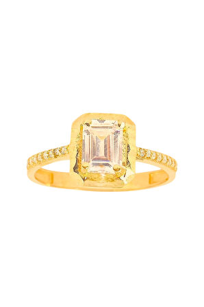 Cigold Taşlı Yüzük 14 Ayar Altın 1.68 Gr OA-C11501029196