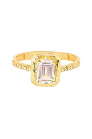 Cigold Taşlı Yüzük 14 Ayar Altın 1.68 Gr OA-C11501029196